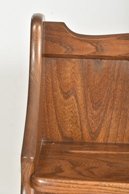 Lot 444 - ERCOL - 20TH CENTURY WATERFALL OPEN BOOKCASE