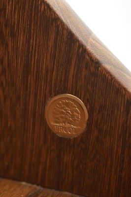 Lot 444 - ERCOL - 20TH CENTURY WATERFALL OPEN BOOKCASE