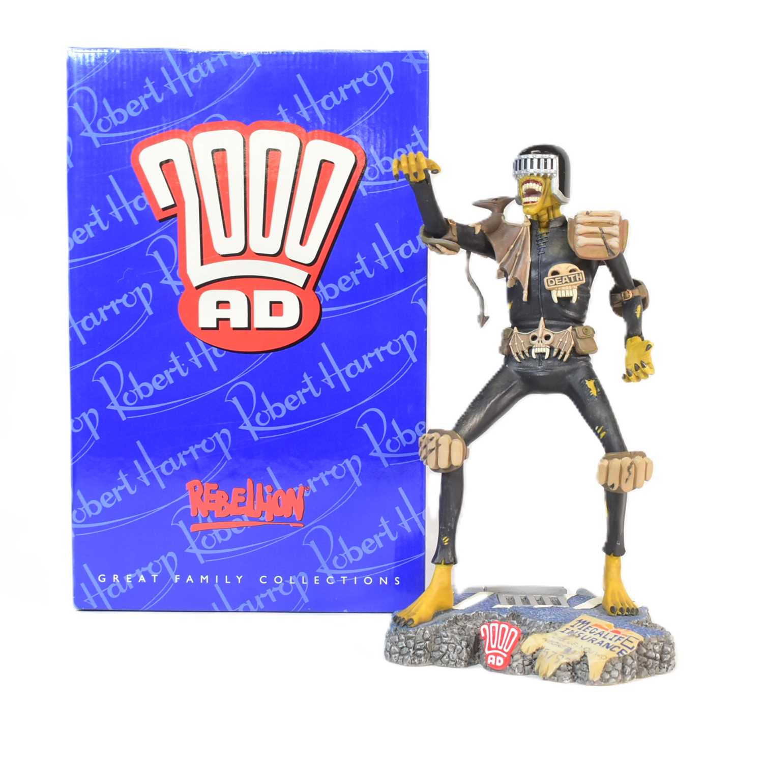Lot 407 - 2000AD JUDGE DREDD - ROBERT HARROP - LARGE SCALE RESIN STATUE