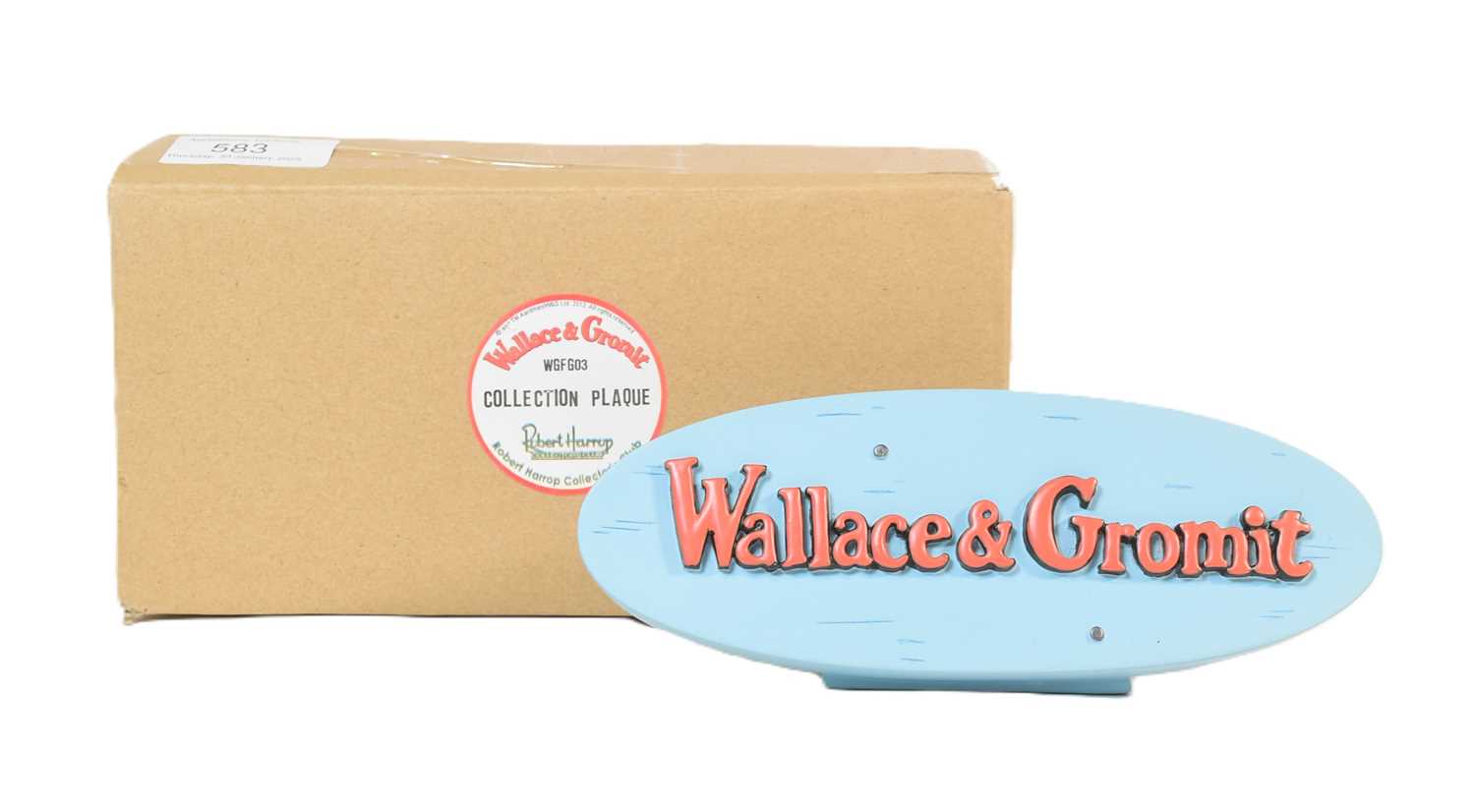 Lot 583 - WALLACE & GROMIT - ROBERT HARROP - COLLECTORS PLAQUE