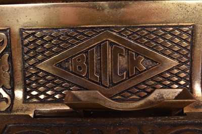 Lot 175 - BLICK - VINTAGE CIRCA 1930S TIME RECORDERS CLOCK-IN MACHINE