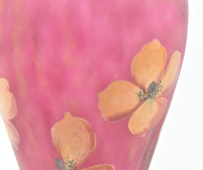 Lot 29 - ART NOUVEAU JUGENDSTIL CIRCA 1910S / 1920S GLASS PASTE FLORAL VASE