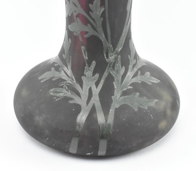 Lot 29 - ART NOUVEAU JUGENDSTIL CIRCA 1910S / 1920S GLASS PASTE FLORAL VASE