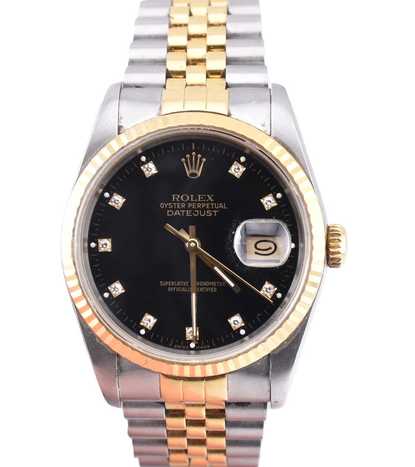 Lot 50 - ROLEX OYSTER PERPETUAL DATEJUST WRISTWATCH