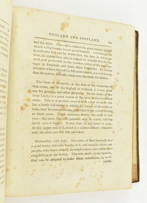 Lot 104 - BRITISH TOPOGRAPHY. 1791 A TOUR IN ENGLAND AND SCOTLAND BY THOMAS NEWTE