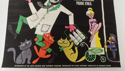 Lot 1 - THE EARLY BIRD (1965) - NORMAN WISDOM - ORIGINAL ONE SHEET POSTER