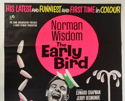 Lot 1 - THE EARLY BIRD (1965) - NORMAN WISDOM - ORIGINAL ONE SHEET POSTER