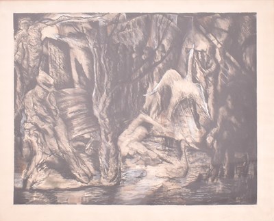 Lot 101 - LESLEY DALTON - THE BEST OF TIMES & THE WORST OF TIMES - MIXED MEDIA ON PAPER