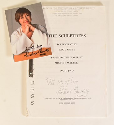 Lot 248 - THE SCULPTRESS (1996 MINISERIES) - PAULINE QUIRKE - ORIGINAL SCRIPT & AUTOGRAPH