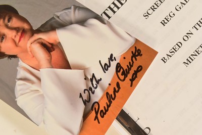 Lot 248 - THE SCULPTRESS (1996 MINISERIES) - PAULINE QUIRKE - ORIGINAL SCRIPT & AUTOGRAPH