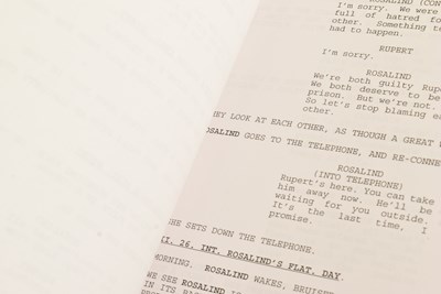 Lot 248 - THE SCULPTRESS (1996 MINISERIES) - PAULINE QUIRKE - ORIGINAL SCRIPT & AUTOGRAPH