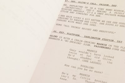 Lot 248 - THE SCULPTRESS (1996 MINISERIES) - PAULINE QUIRKE - ORIGINAL SCRIPT & AUTOGRAPH