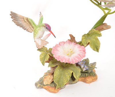 Lot 145 - MARURI STUDIO - LIMITED EDITION BISQUE PORCELAIN HUMMINGBIRD FIGURE