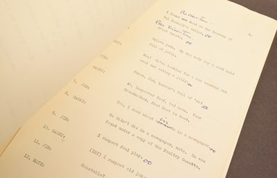 Lot 17 - THE GOON SHOW – BBC COMEDY SHOW 1951-1960 - ORIGINAL RECORDING SCRIPT