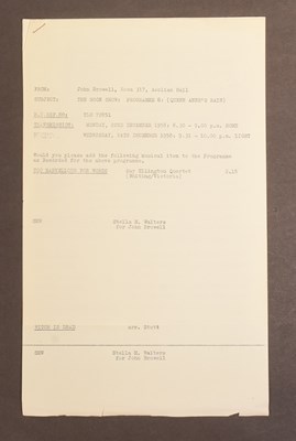 Lot 39 - THE GOON SHOW – BBC COMEDY SHOW 1951-1960 - ORIGINAL RECORDING SCRIPT