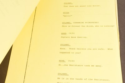 Lot 126 - 'ALLO 'ALLO! (BBC SITCOM) - ORIGINAL CAMERA SCRIPT