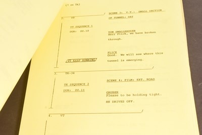 Lot 126 - 'ALLO 'ALLO! (BBC SITCOM) - ORIGINAL CAMERA SCRIPT