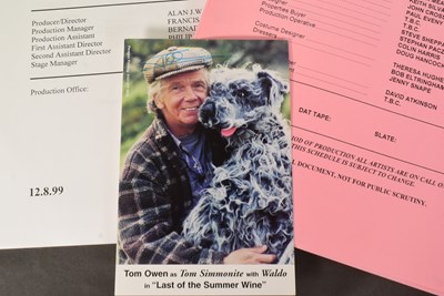 Lot 163 - LAST OF THE SUMMER WINE (BBC SITCOM) - TOM OWEN'S FIRST EPISODE SCRIPT & SCHEDULE
