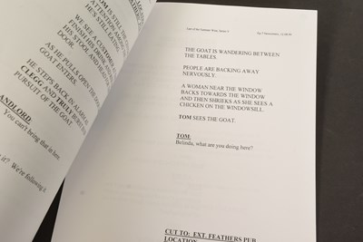 Lot 163 - LAST OF THE SUMMER WINE (BBC SITCOM) - TOM OWEN'S FIRST EPISODE SCRIPT & SCHEDULE