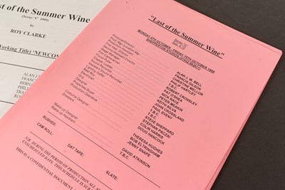 Lot 163 - LAST OF THE SUMMER WINE (BBC SITCOM) - TOM OWEN'S FIRST EPISODE SCRIPT & SCHEDULE