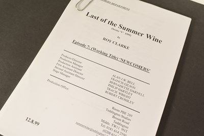 Lot 163 - LAST OF THE SUMMER WINE (BBC SITCOM) - TOM OWEN'S FIRST EPISODE SCRIPT & SCHEDULE