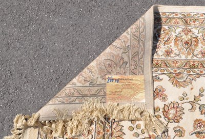 Lot 630 - VINTAGE BELUCHI SILK & WOOL CARPET FLOOR RUG