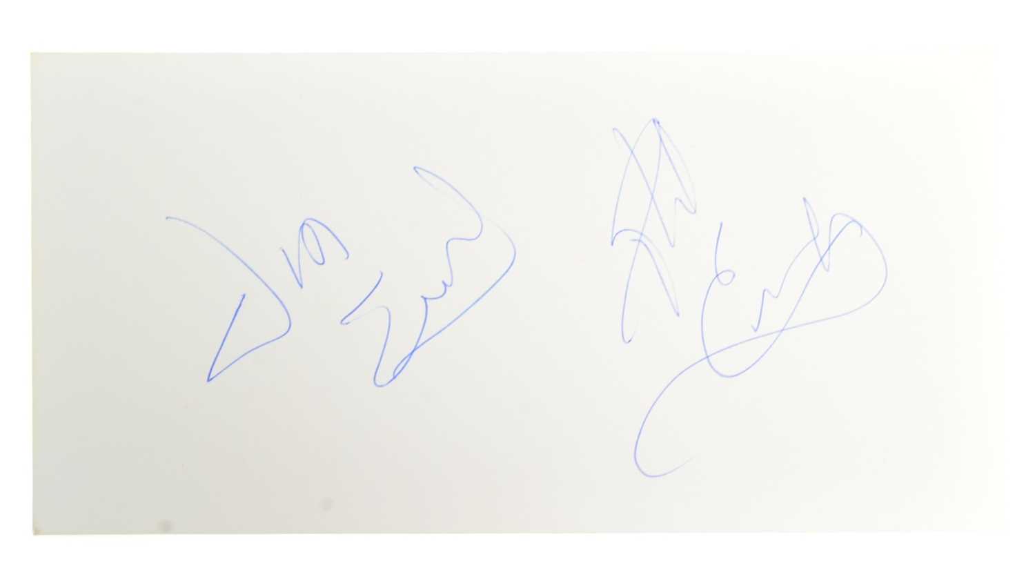 Lot 47 - MUSIC - THE EVERLY BROTHERS - AUTOGRAPHS ON CARD