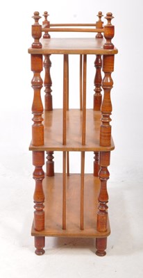 Lot 645 - EARLY 20TH CENTURY WALNUT WHATNOT SHELF