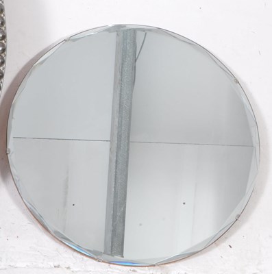 Lot 622 - EARLY 20TH CENTURY PLANISHED OVAL WALL MIRROR