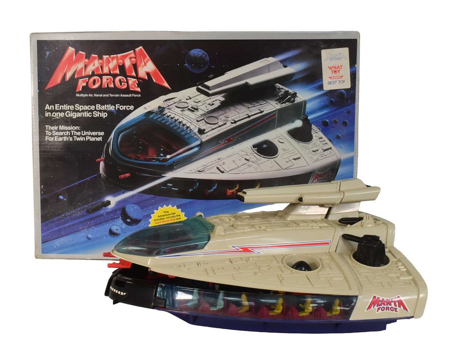 Lot 561 - RETRO TOYS - BLUEBIRD MANTA FORCE SHIP