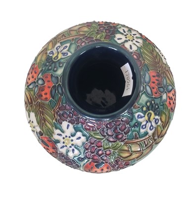 Lot 180 - MOORCROFT - 1997 POTTERY CAROUSEL CENTENARY SQUAT VASE
