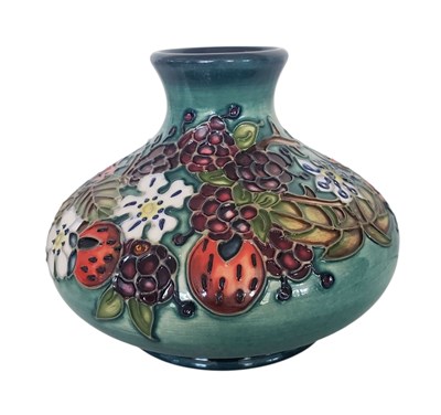 Lot 180 - MOORCROFT - 1997 POTTERY CAROUSEL CENTENARY SQUAT VASE