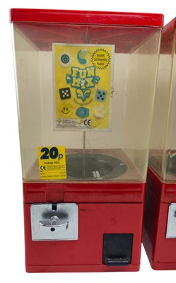 Lot 18 - ' SUPERETTE ' - THREE VINTAGE 20P SWEETS SHOP VENDING MACHINES