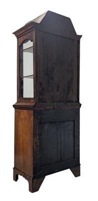 Lot 601 - 19TH CENTURY QUEEN ANNE WALNUT DISPLAY CABINET VITRINE