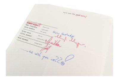 Lot 97 - MUSIC - SOFT MACHINE (ROCK BAND) - AUTOGRAPHED 1970 PROGRAMME