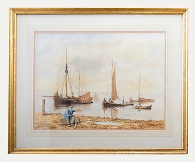 Lot 68 - IAN HUDSON (20TH CENTURY) - THE FINER POINTS, WATERCOLOUR LANDSCAPE PAINTING