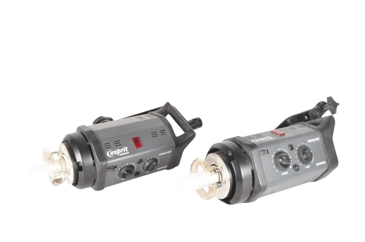 Lot 230 - PAIR OF BOWENS SEPRIT GM250 STUDIO FLASH LIGHTING LAMPS