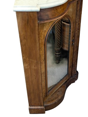Lot 900 - VICTORIAN 19TH CENTURY WALNUT & MARBLE CREDENZA