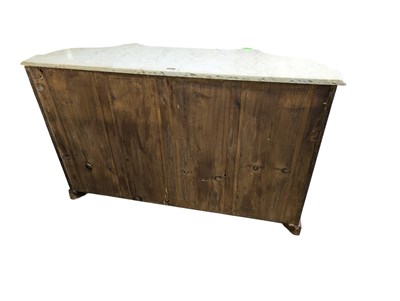 Lot 900 - VICTORIAN 19TH CENTURY WALNUT & MARBLE CREDENZA