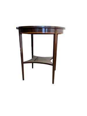 Lot 898 - EDWARDIAN MAHOGANY CROSSBANDED INLAID CENTRE TABLE