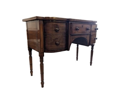 Lot 897 - GEORGE III 19TH CENTURY MAHOGANY DRESSER BASE SIDEBOARD
