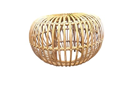 Lot 590 - FRANCO ALBINI - 20TH CENTURY BAMBOO LOBSTER POT STOOL