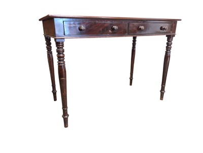Lot 889 - VICTORIAN 19TH CENTURY MAHOGANY WRITING TABLE DESK