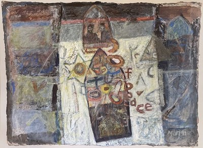 Lot 71 - MARJ BOND RSW RGI (SCOTTISH 1939 - 2023) - VISION OF PEACE