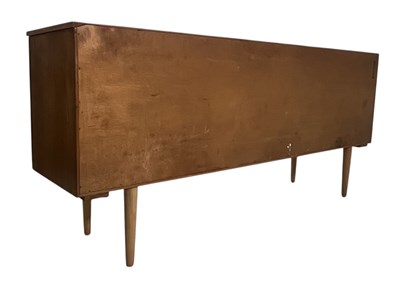 Lot 120 - MID CENTURY DANISH INFLUENCED TEAK SIDEBOARD