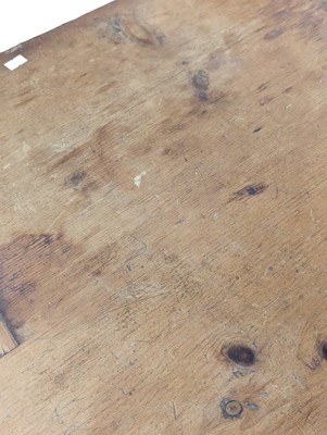 Lot 1096 - VICTORIAN COUNTRY PINE WRITING TABLE