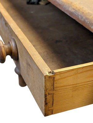 Lot 1096 - VICTORIAN COUNTRY PINE WRITING TABLE