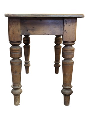 Lot 1096 - VICTORIAN COUNTRY PINE WRITING TABLE
