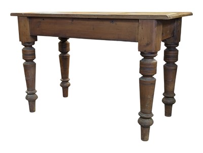 Lot 1096 - VICTORIAN COUNTRY PINE WRITING TABLE
