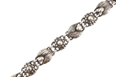 Lot 29 - GEORG JENSEN SILVER BRACELET - DESIGN NUMBER THREE